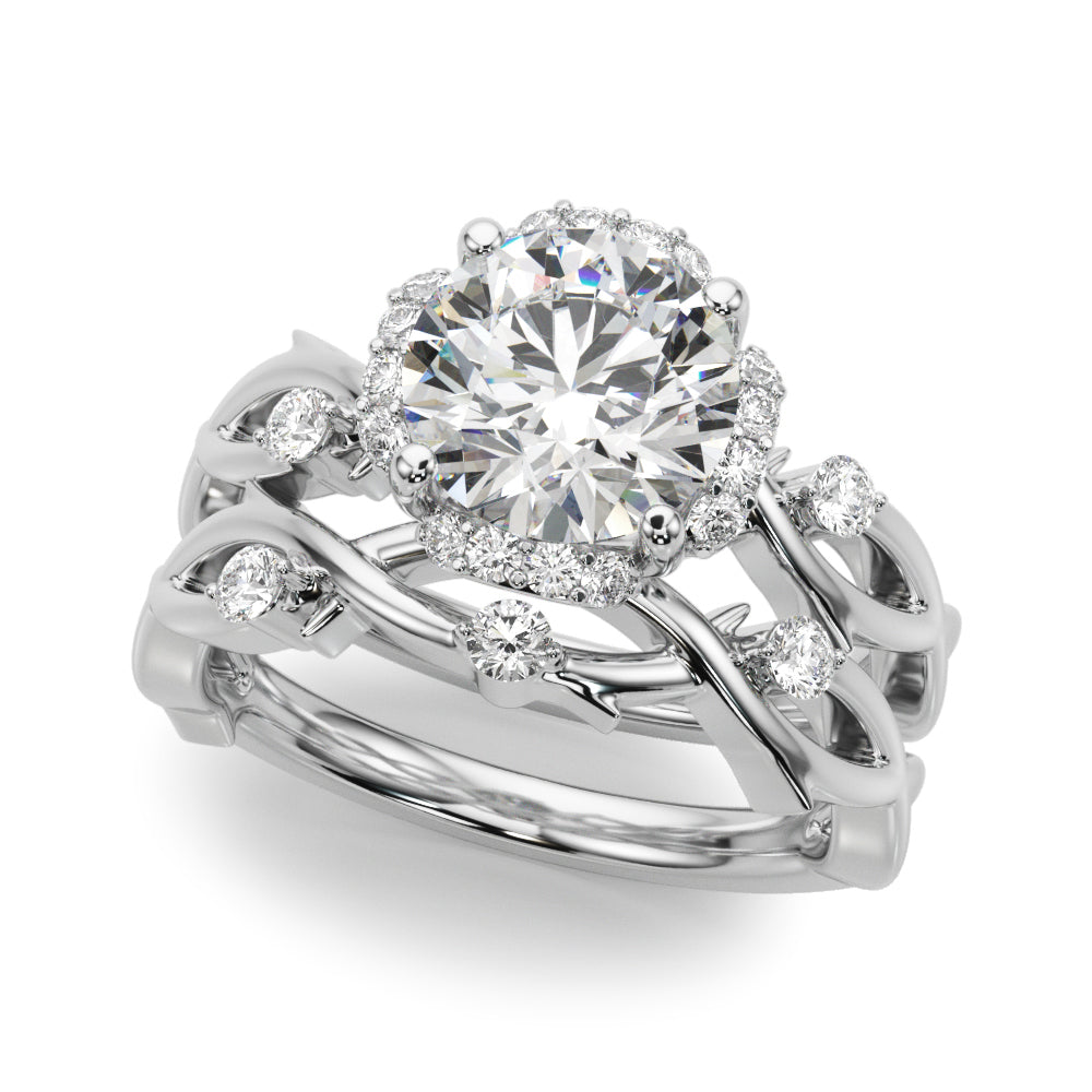 Nature-Inspired Halo Ring 2 ct - Image 7