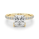 Princess-Cut Pave Ring - Image 5