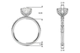 Princess-Cut Pave Ring - Image 13