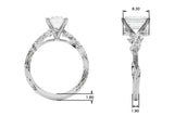 Nature-Inspired Diamond Engagement Ring - Image 54