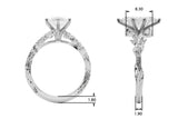 Nature-Inspired Diamond Engagement Ring - Image 31