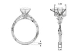 Nature-Inspired Diamond Engagement Ring - Image 58