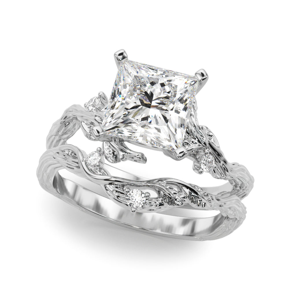 Nature-Inspired Diamond Engagement Ring - Image 4