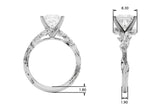 Nature-Inspired Diamond Engagement Ring - Image 59