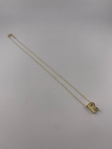 18K Yellow Gold Initial Letter Necklace - Image 11