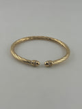 Lumière Luxe Twisted Perimum CZ Bangle