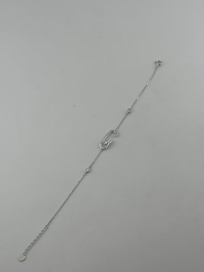 925 sterling Silver Clasp Bracelet | Premium CZ