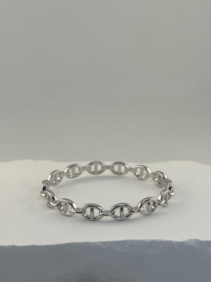 925 sterling Silver Mariner Link Bangle