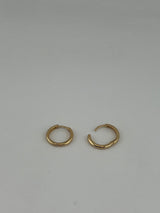 18K Solid Gold Essential Polished Huggie Hoops - Image 1