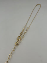 18K Gold Oval Cable Link Necklace - Image 4