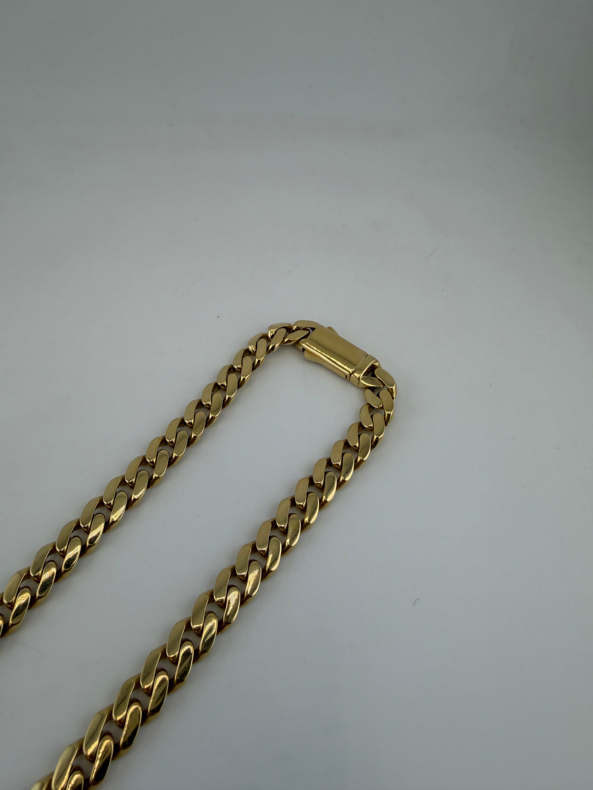 18K Solid Gold Cuban Link Chain - Image 10