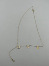 18K Gold Love Letter Necklace - Image 1