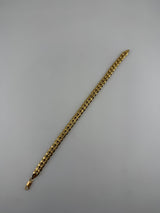 18K Solid Gold Royal Cuban Link Bracelet - Image 1