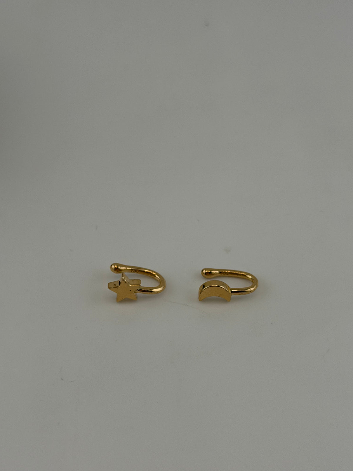 18K Solid Gold Celestial Clip-On Nose Cuffs - Image 1