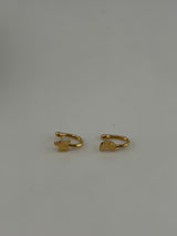 18K Solid Gold Celestial Clip-On Nose Cuffs - Image 1