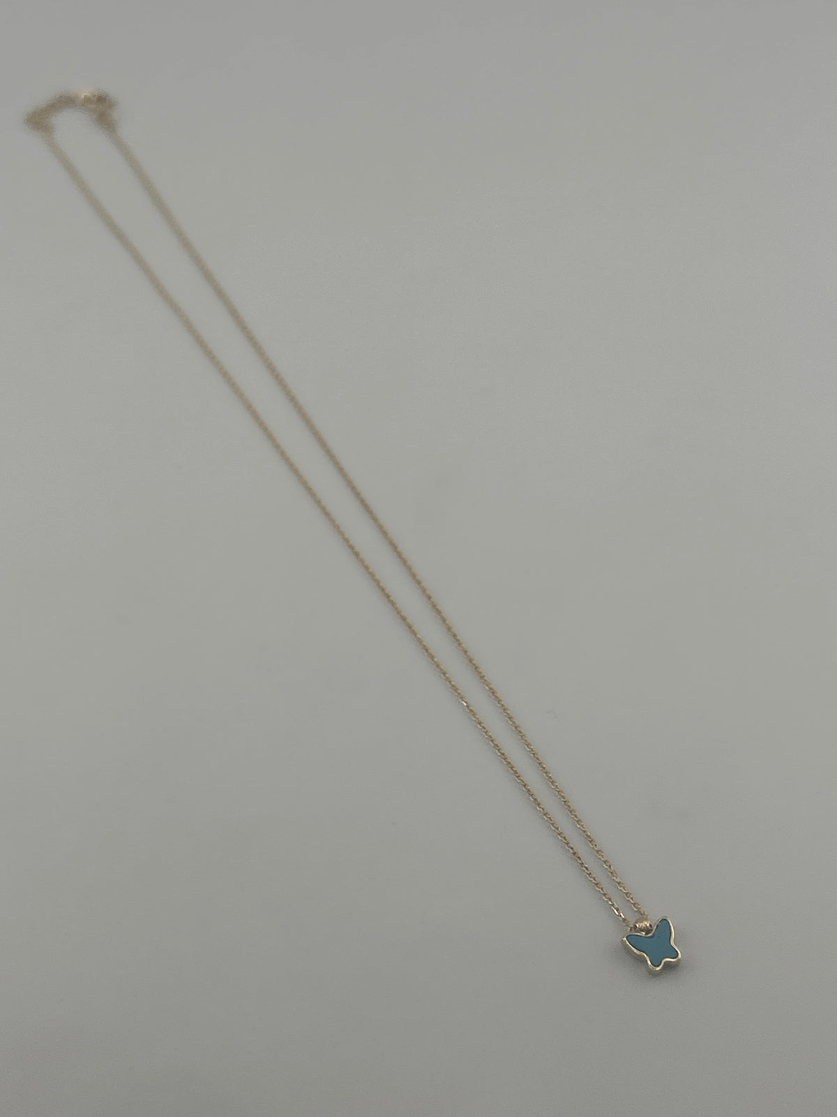 Butterfly Colored Stone Necklace - Image 3