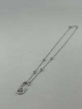 925 sterling Silver Clasp Necklace | Premium CZ - Image 2