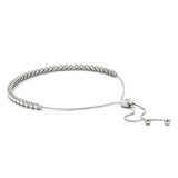 Adjustable Tennis Bracelet with Round-Cut Stones - Image 4