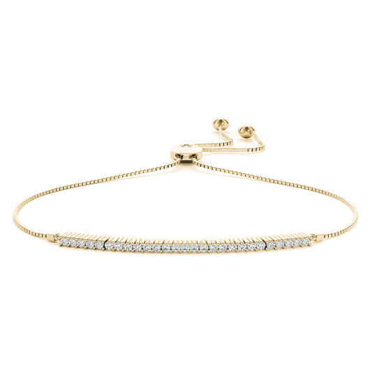 Adjustable Tennis Bracelet Lab Diamond