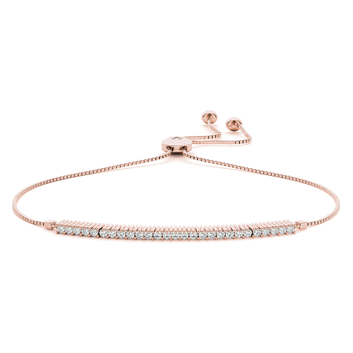 Adjustable Tennis Bracelet Lab Diamond