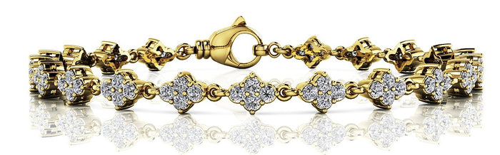 Diamond Clover Fashion Bracelet