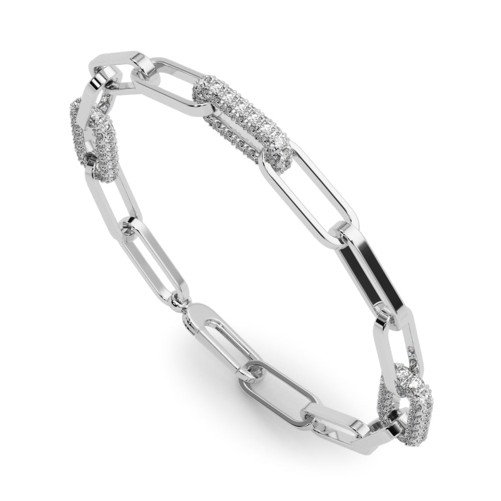 Interlocking Rectangular Bracelet Interlocking Radiance Bracelet
