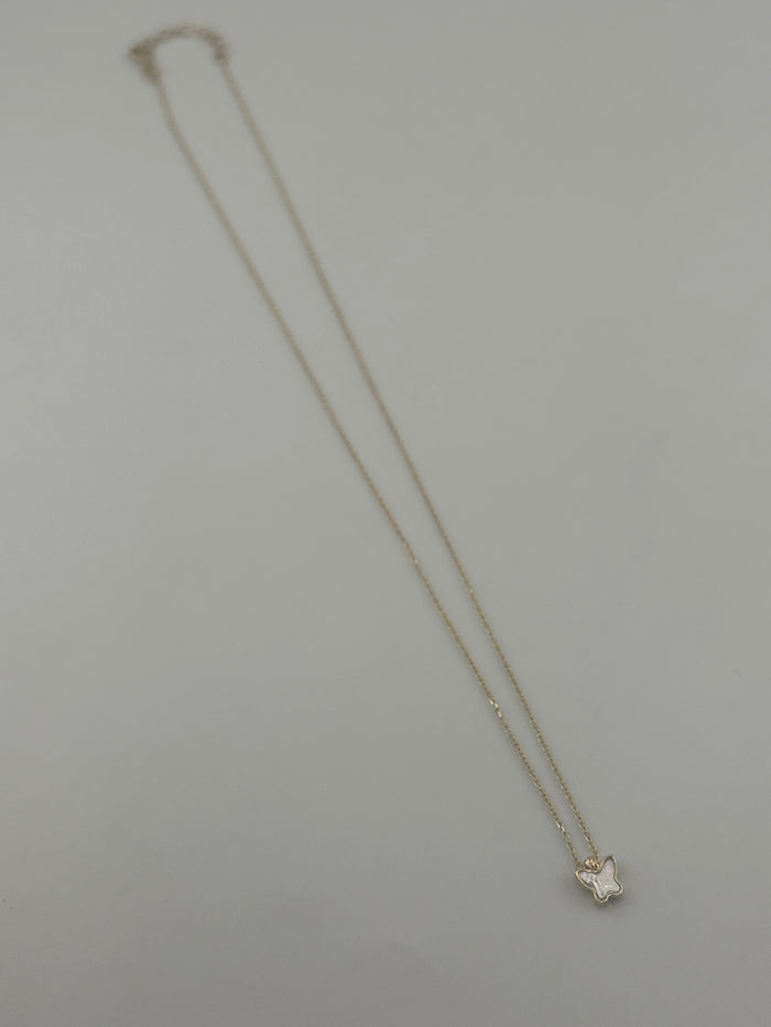 Butterfly Colored Stone Necklace