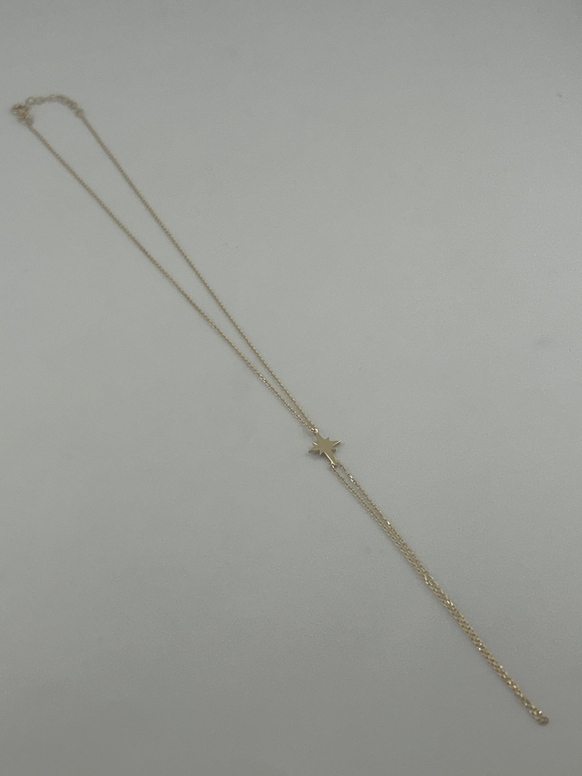 18K Gold Star Chain Necklace - Image 3
