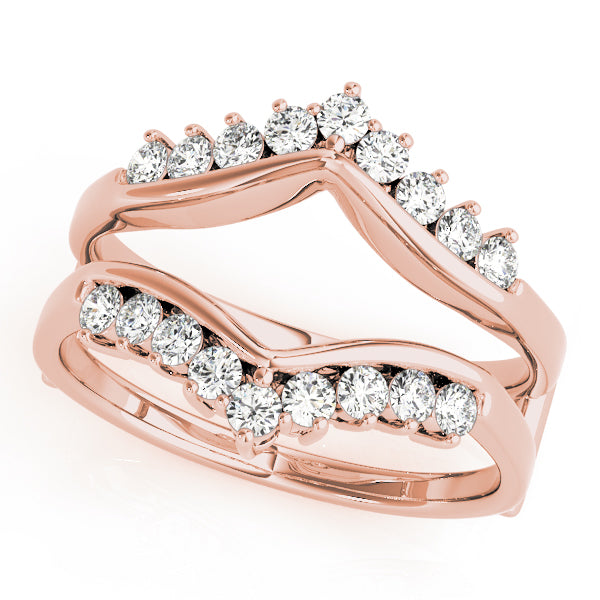 Elegant Two-Piece Curved Wedding Band Set