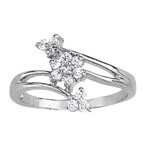 Floral Diamond Fahion Ring