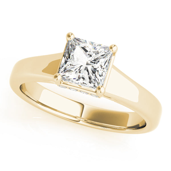 Modern Princess Cut Solitaire Ring