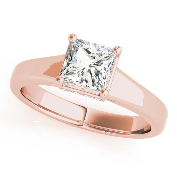 Modern Princess Cut Solitaire Ring