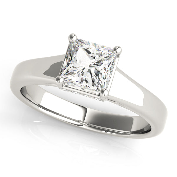 Modern Princess Cut Solitaire Ring