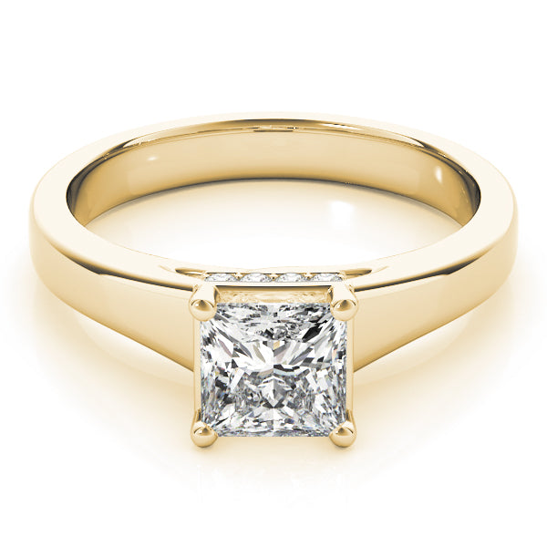 Modern Princess Cut Solitaire Ring