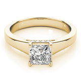 Modern Princess Cut Solitaire Ring - Image 5