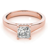 Modern Princess Cut Solitaire Ring - Image 6