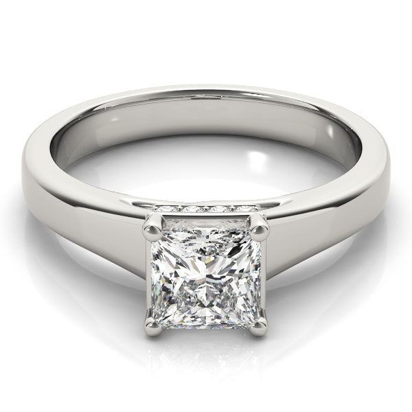 Modern Princess Cut Solitaire Ring - Image 4