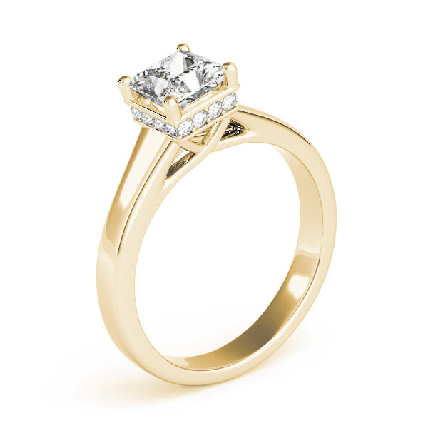 Modern Princess Cut Solitaire Ring