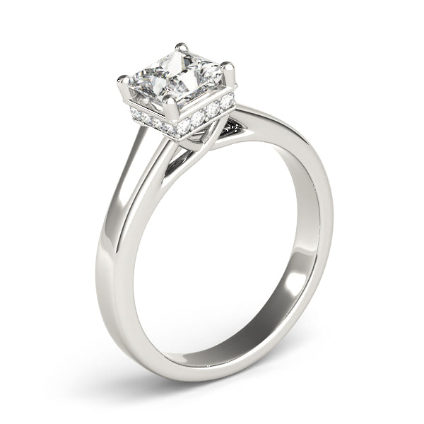 Modern Princess Cut Solitaire Ring - Image 10