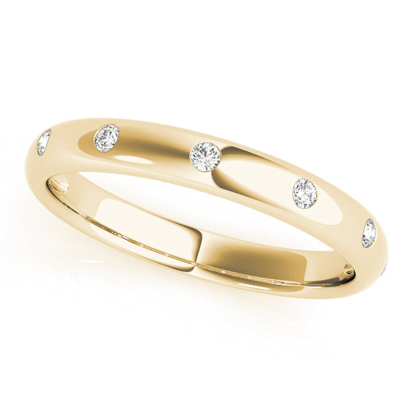 Wedding Band Bezel Set