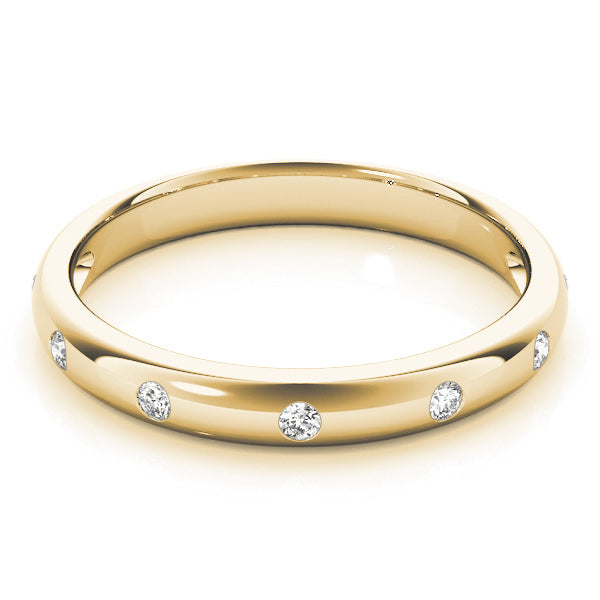 Wedding Band Bezel Set