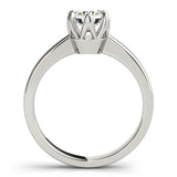 Modern Tulip Solitaire Ring - Image 7