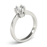 Modern Tulip Solitaire Ring - Image 10