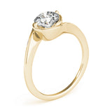 Bezel Set Bypass Solitaire Ring 1 ct - Image 5