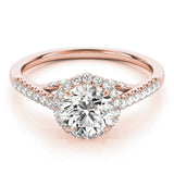 Twisted Halo Diamond Ring - Image 9