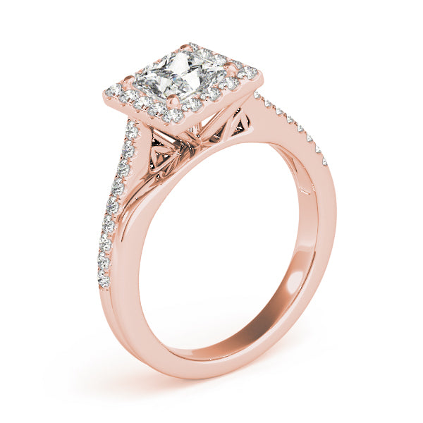 Twisted Halo Princess-Cut Ring - Image 12