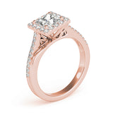 Twisted Halo Princess-Cut Ring - Image 12