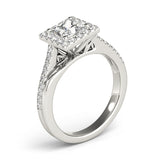 Twisted Halo Princess-Cut Ring - Image 10