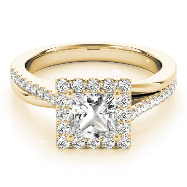 Twisted Halo Princess-Cut Ring - Image 4