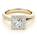 Twisted Halo Princess-Cut Ring - Image 4